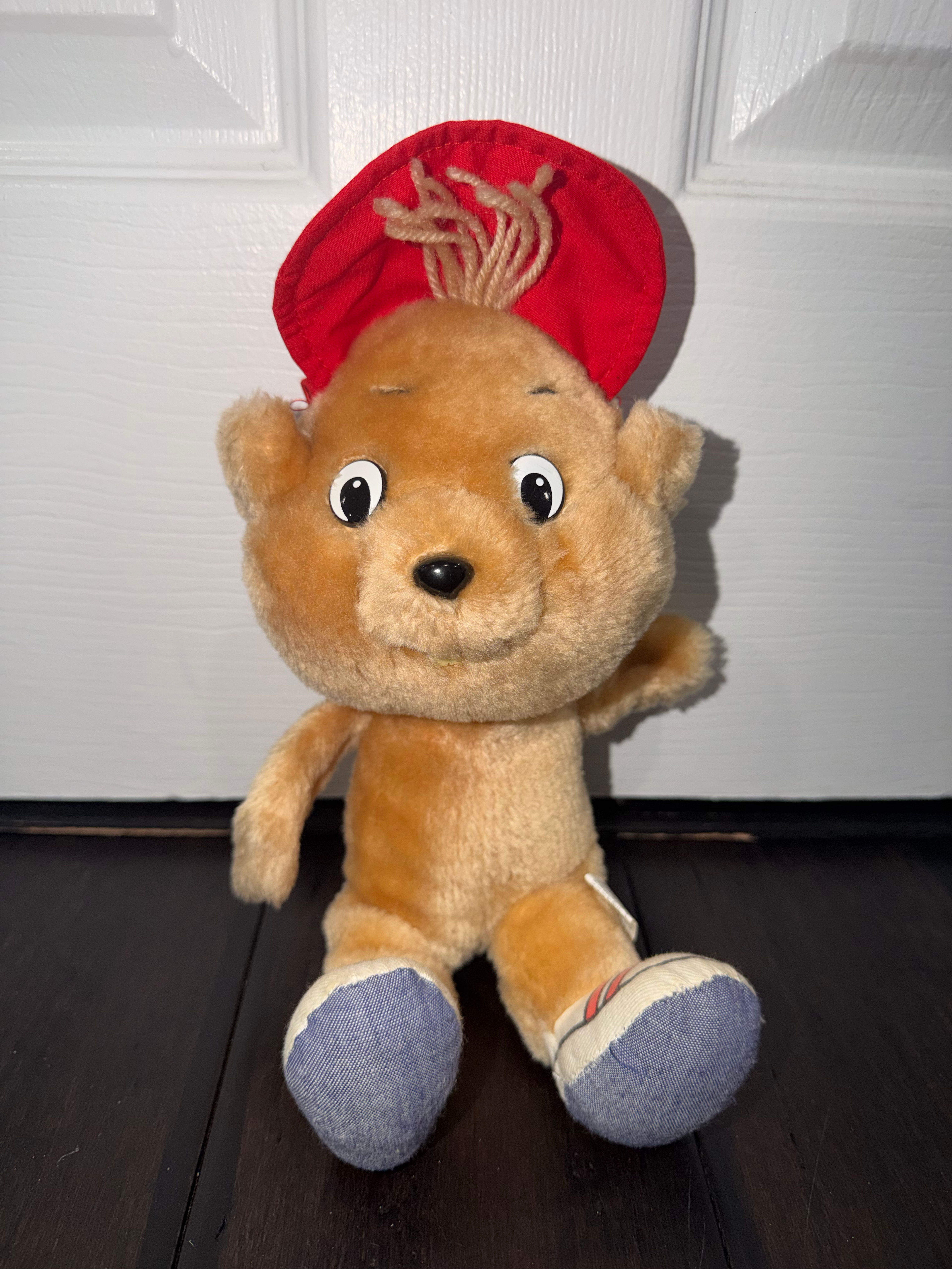 Alvin vintage stuffed animal plush. No shirt. Just hat