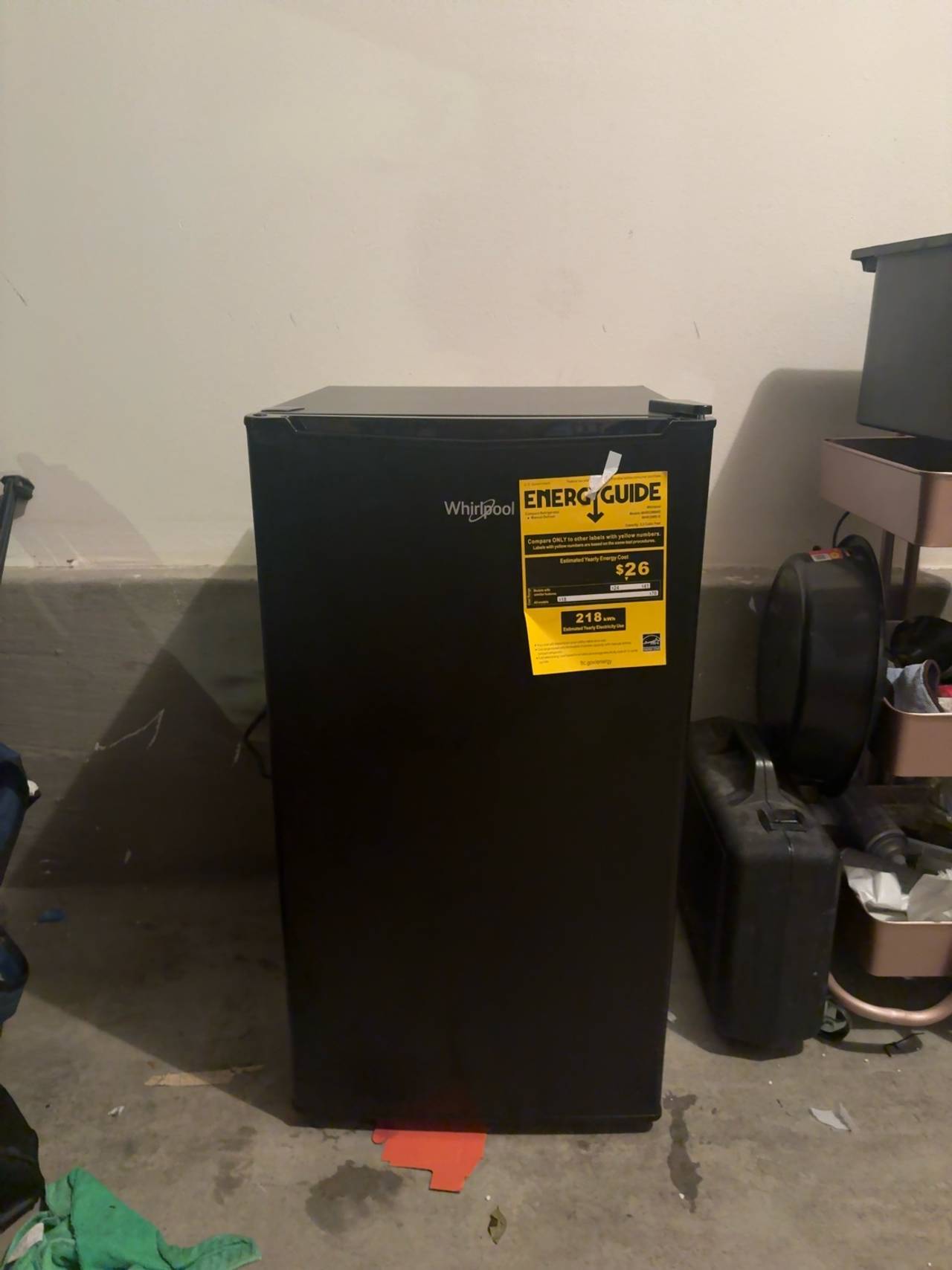Whirlpool Mini Fridge Black Stainless Steel