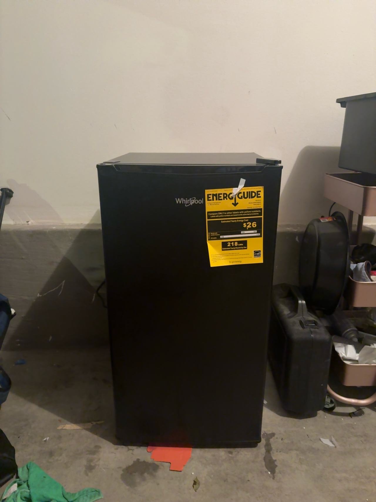 Whirlpool Mini Fridge Black Stainless Steel