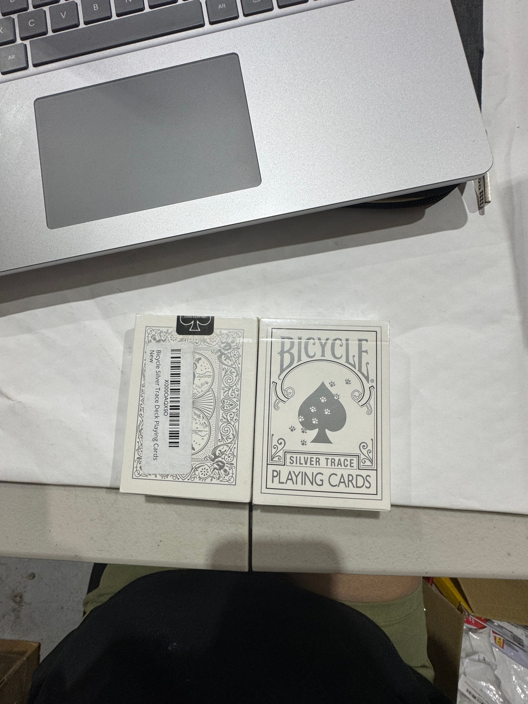 Bicycle Silver Trace Playing Cards