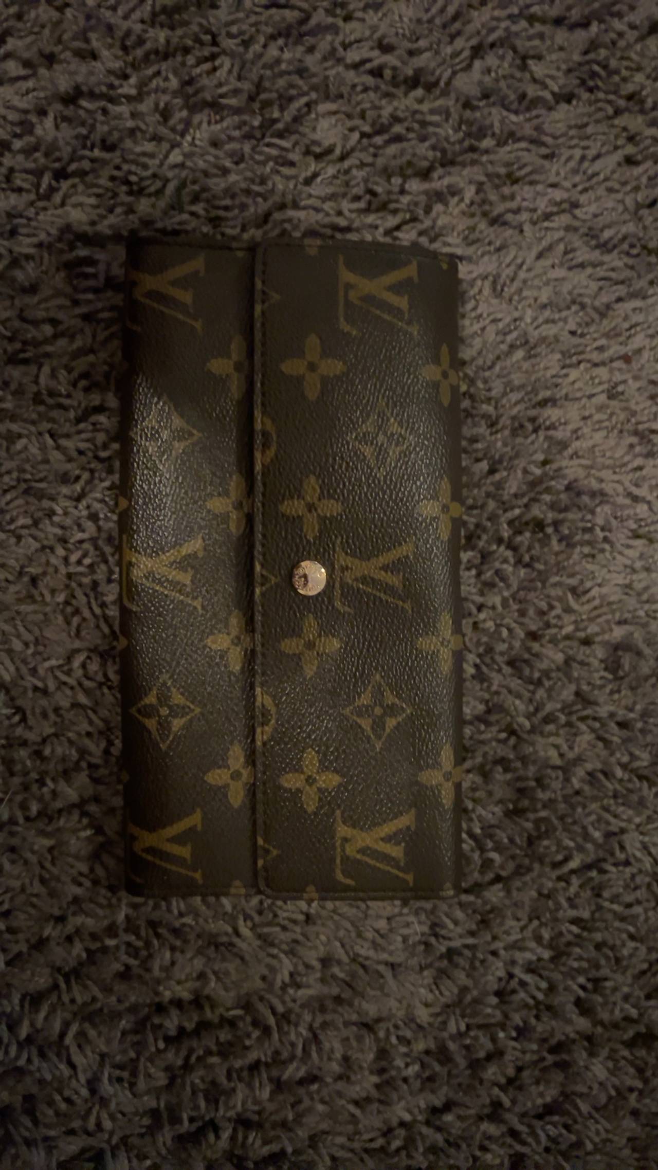 Louis Vuitton Sarah Wallet Brown Canvas