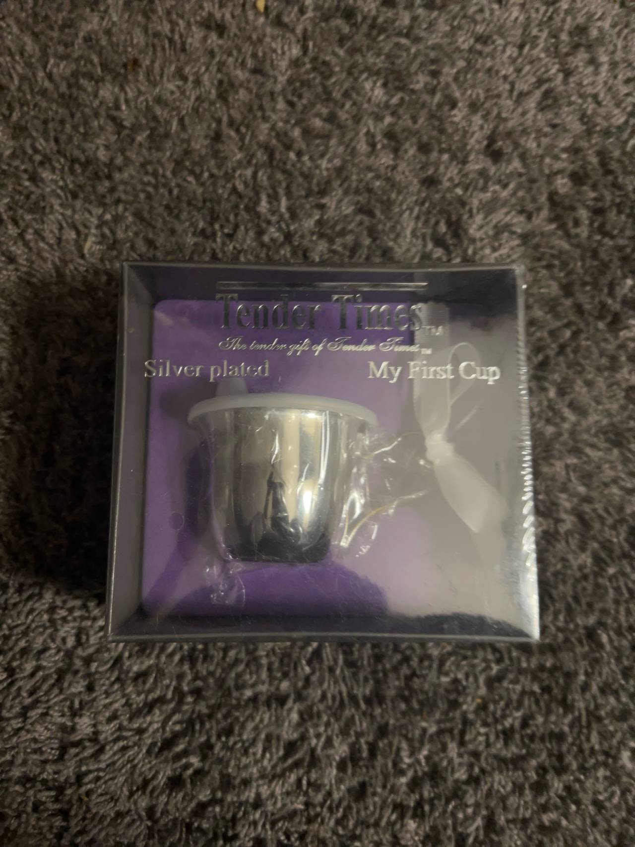 Tender Times Silver Plated Baby Sippy Cup