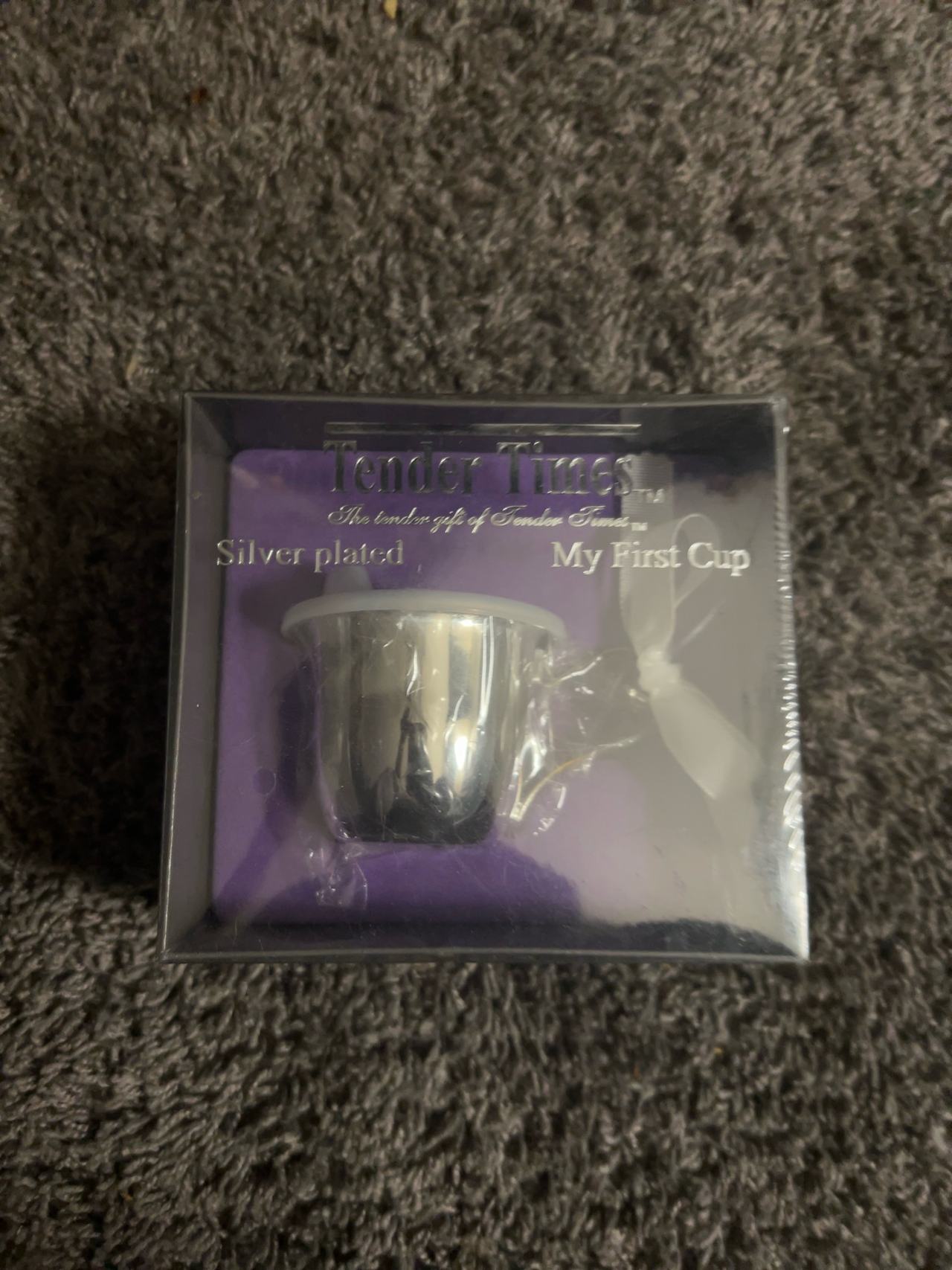 Tender Times Silver Plated Baby Sippy Cup