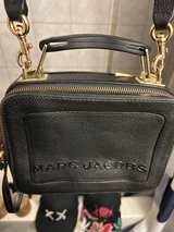 Marc Jacobs The Box 2 Black Goldtone Crossbody Bag - Image 1
