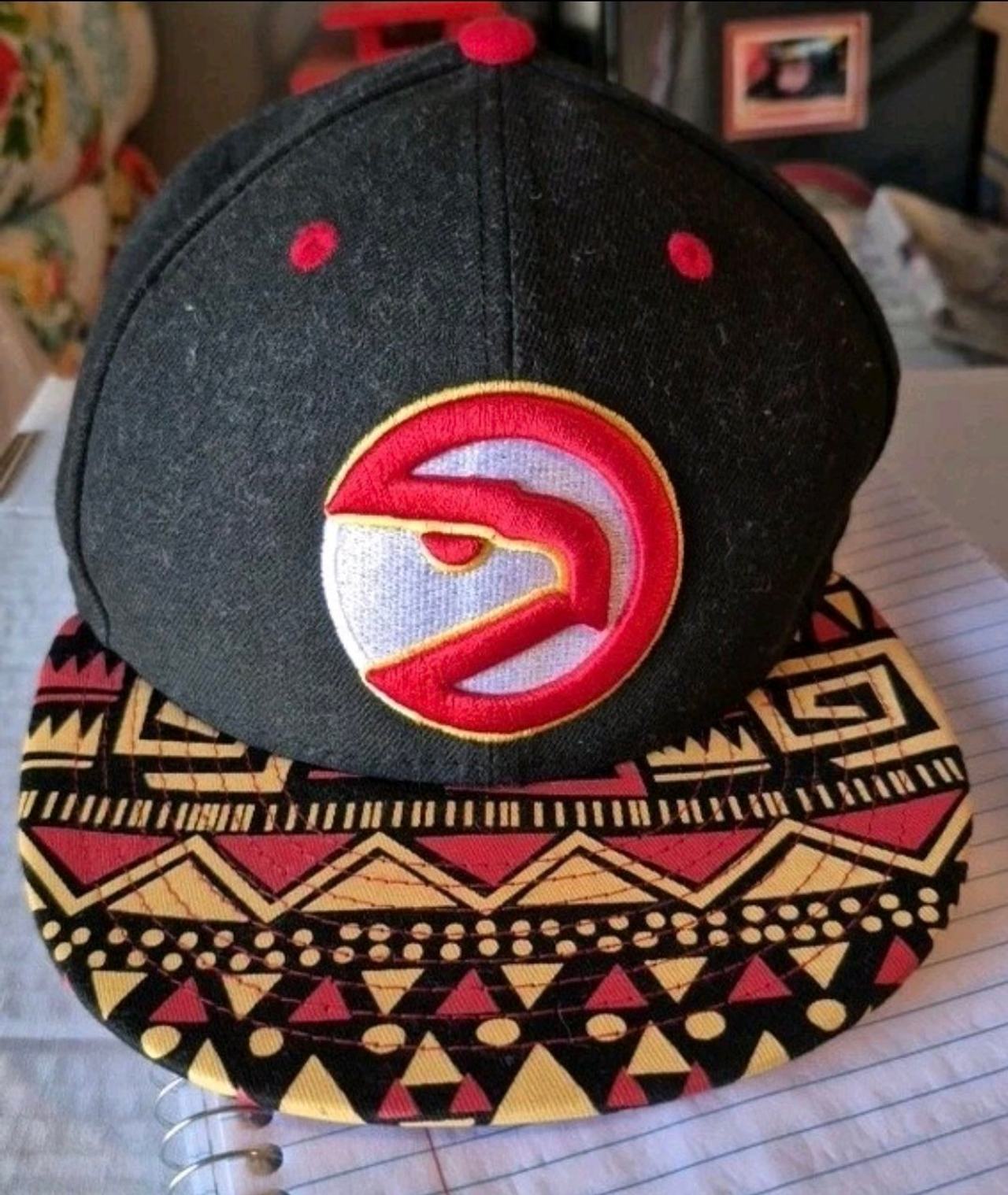 Mitchell & Ness Atlanta Hawks Tribal Print Snapback Hat