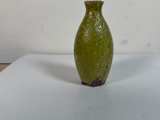 Green Crackle Glaze Ceramic Bud Vase - Image 4