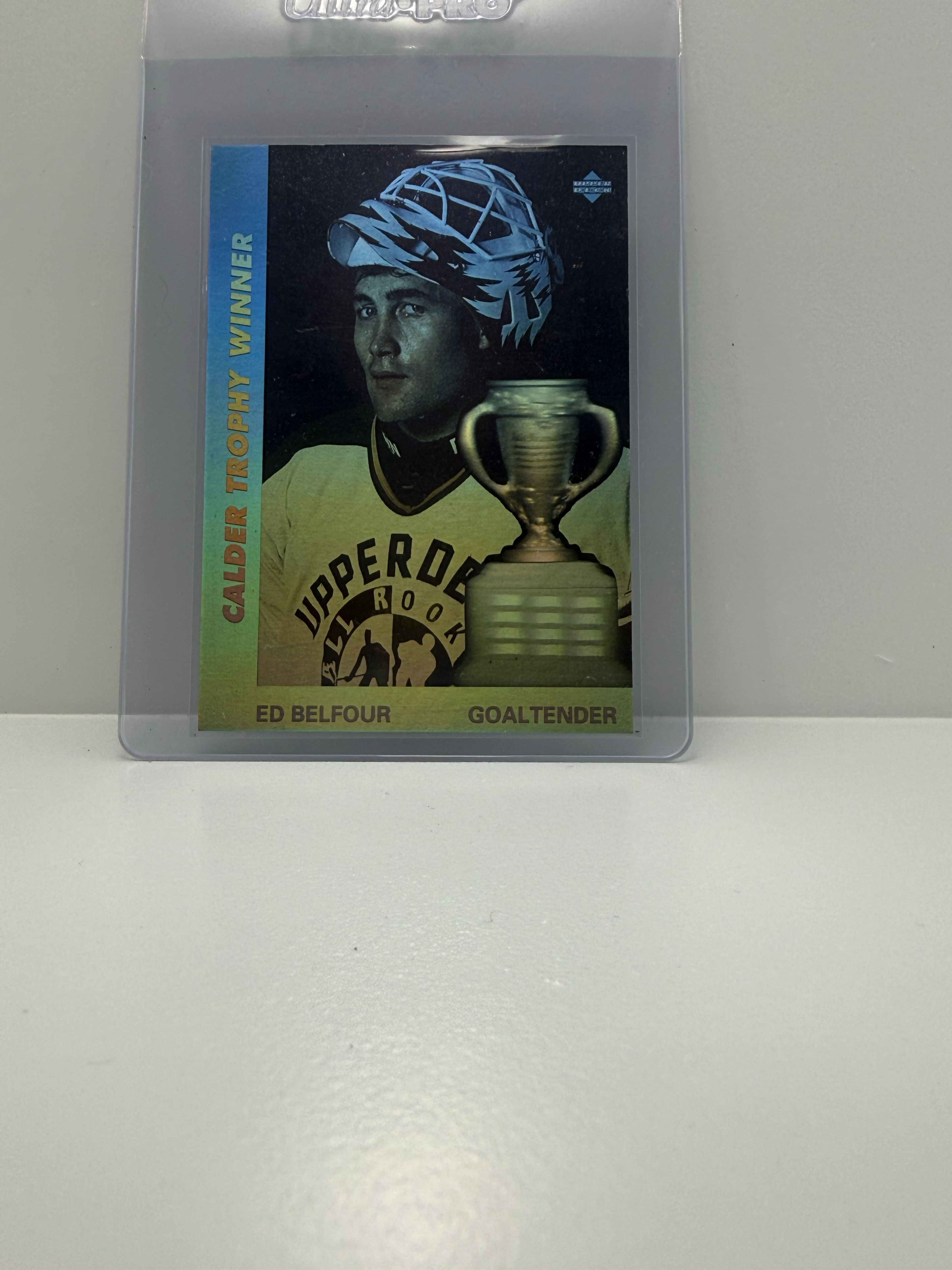 Ed Belfour Calder Trophy Winner Hockey Card