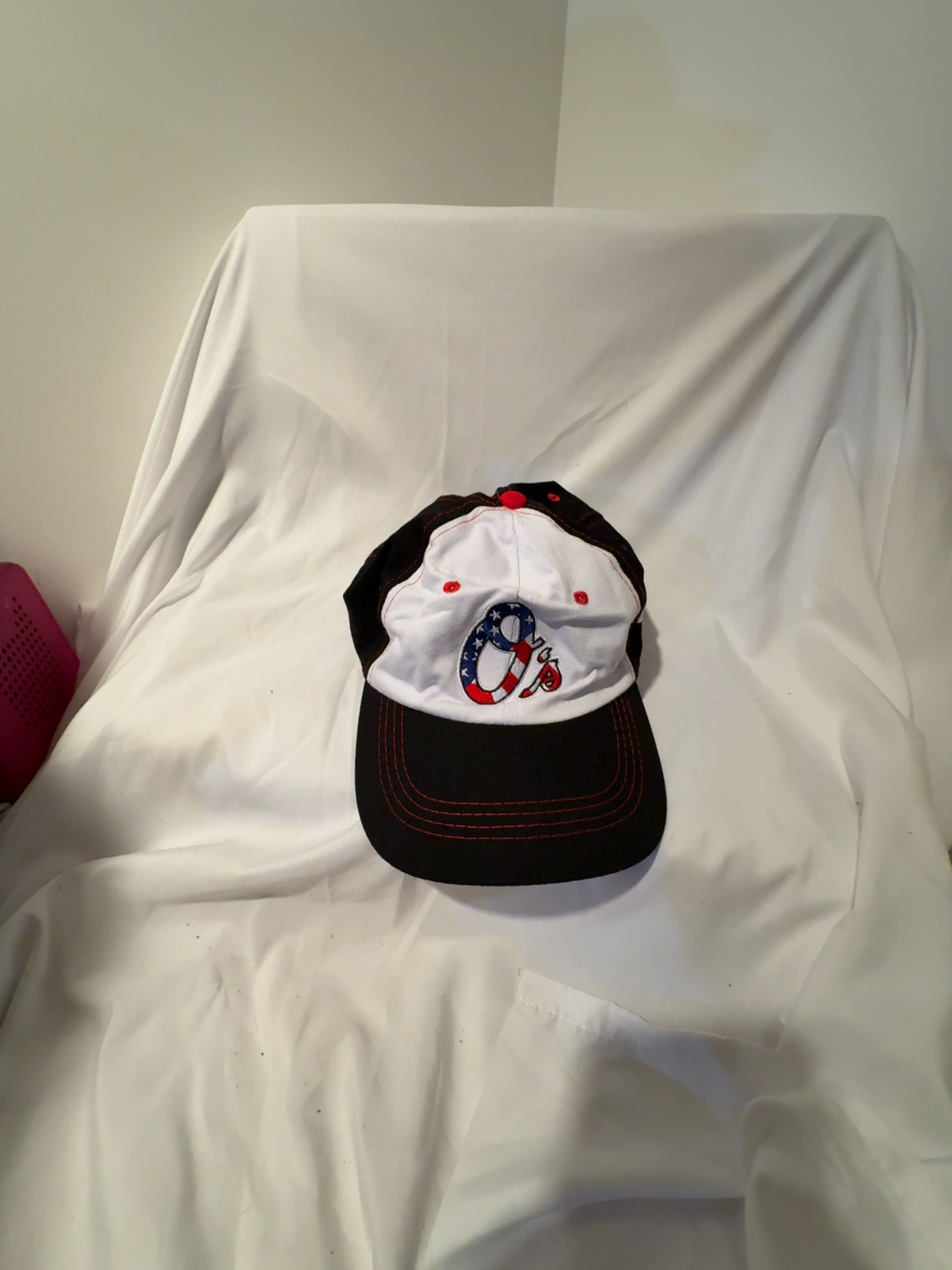 Baltimore Orioles White Low Profile Adjustable Baseball Cap