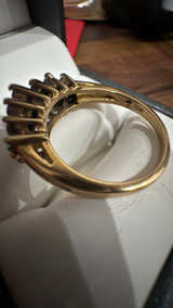 Gold Diamond Cluster Ring - Image 3