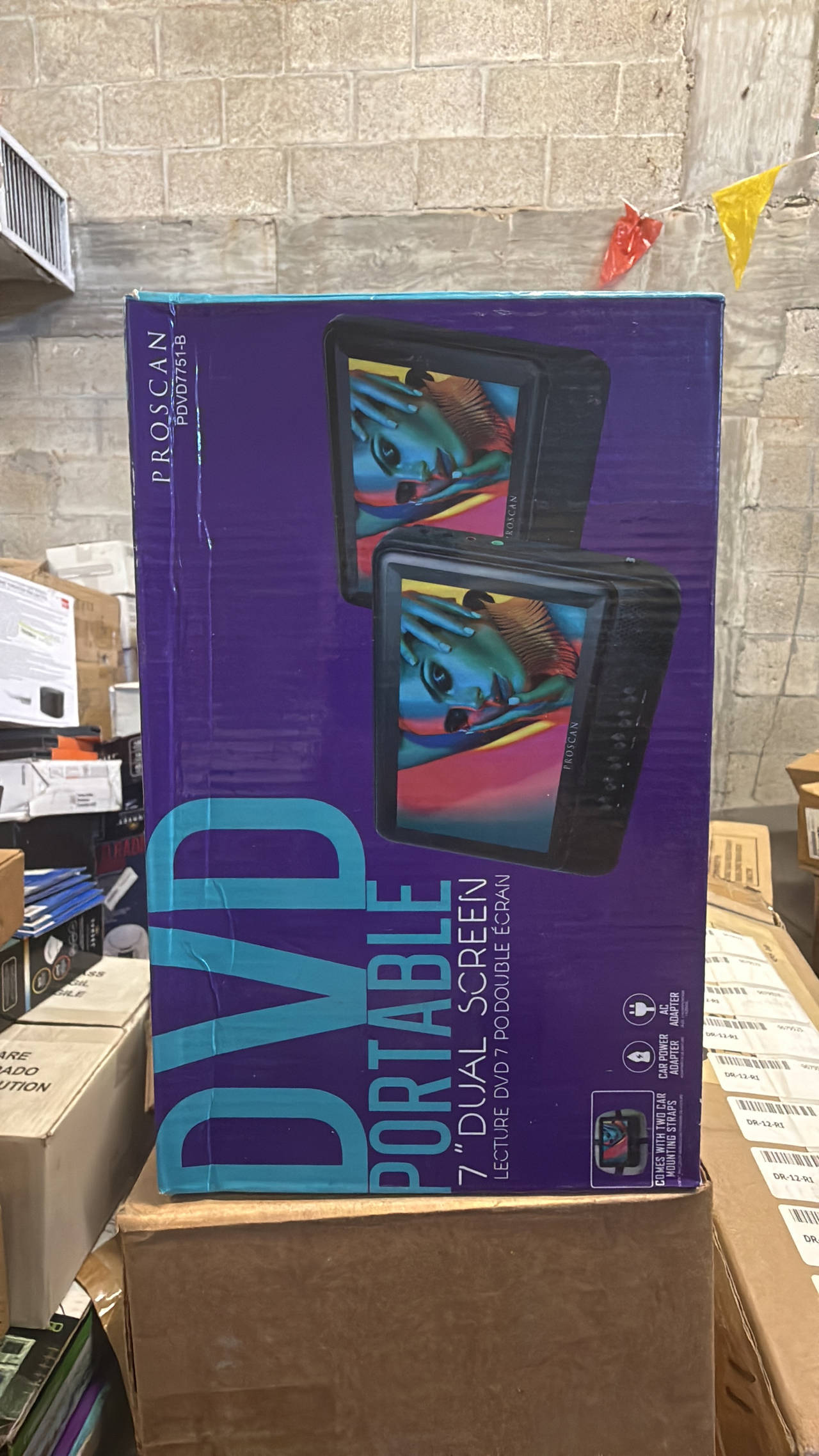 Proscan 7" Dual Screen Portable DVD Player