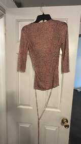 Diane von Furstenberg Pink Leopard Silk Jersey Wrap Top - Image 3