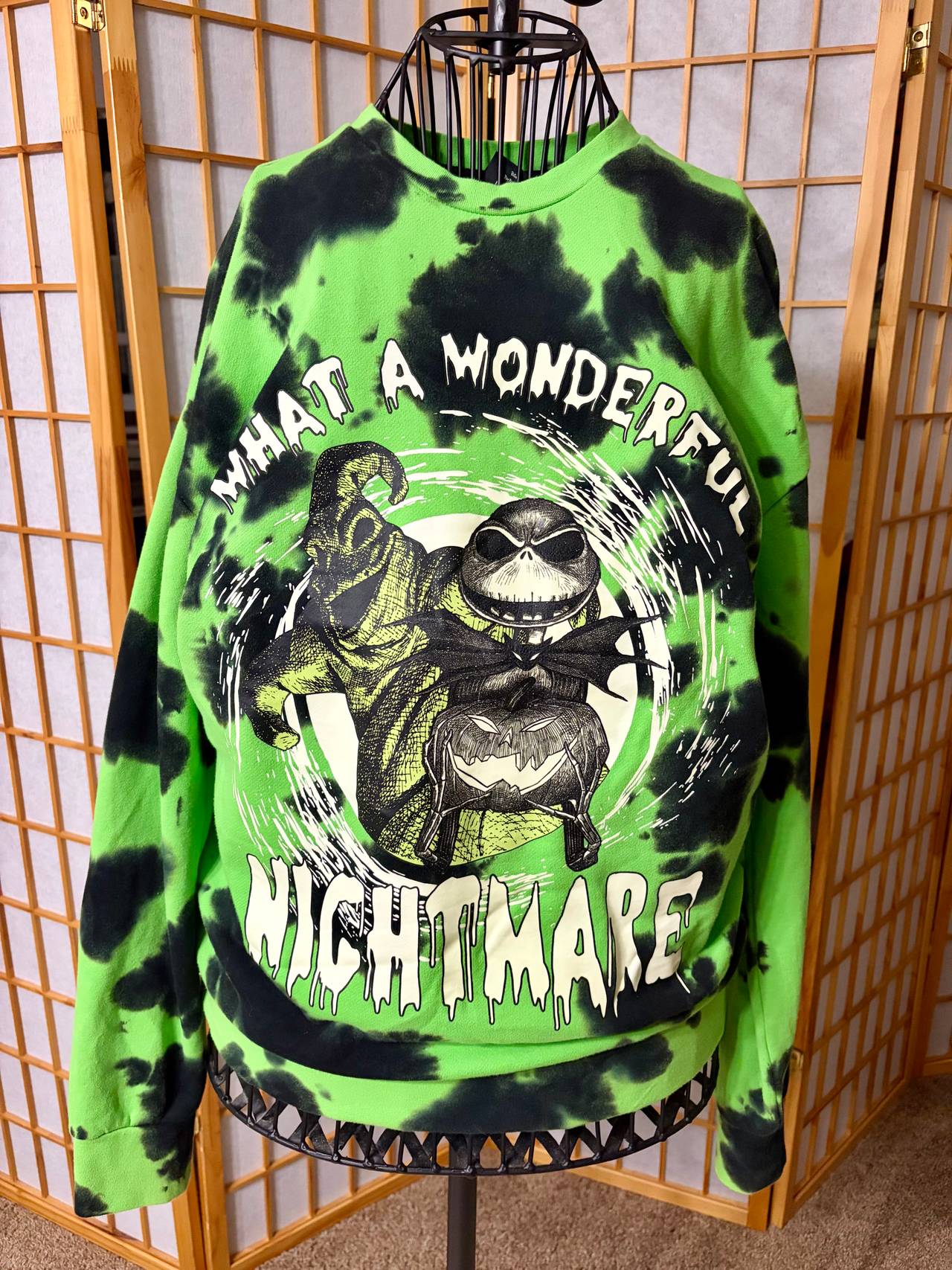 Disney The Nightmare Before Christmas Tie-Dye Sweatshirt