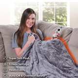 Handy Heater Heated Throw Blanket Grey 50 in X 60 in - Image 3