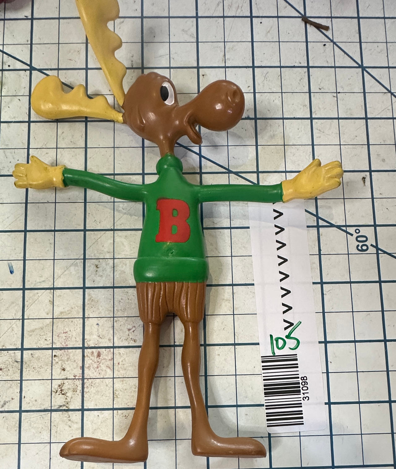 Jesco Bullwinkle J. Moose Bendable Figure