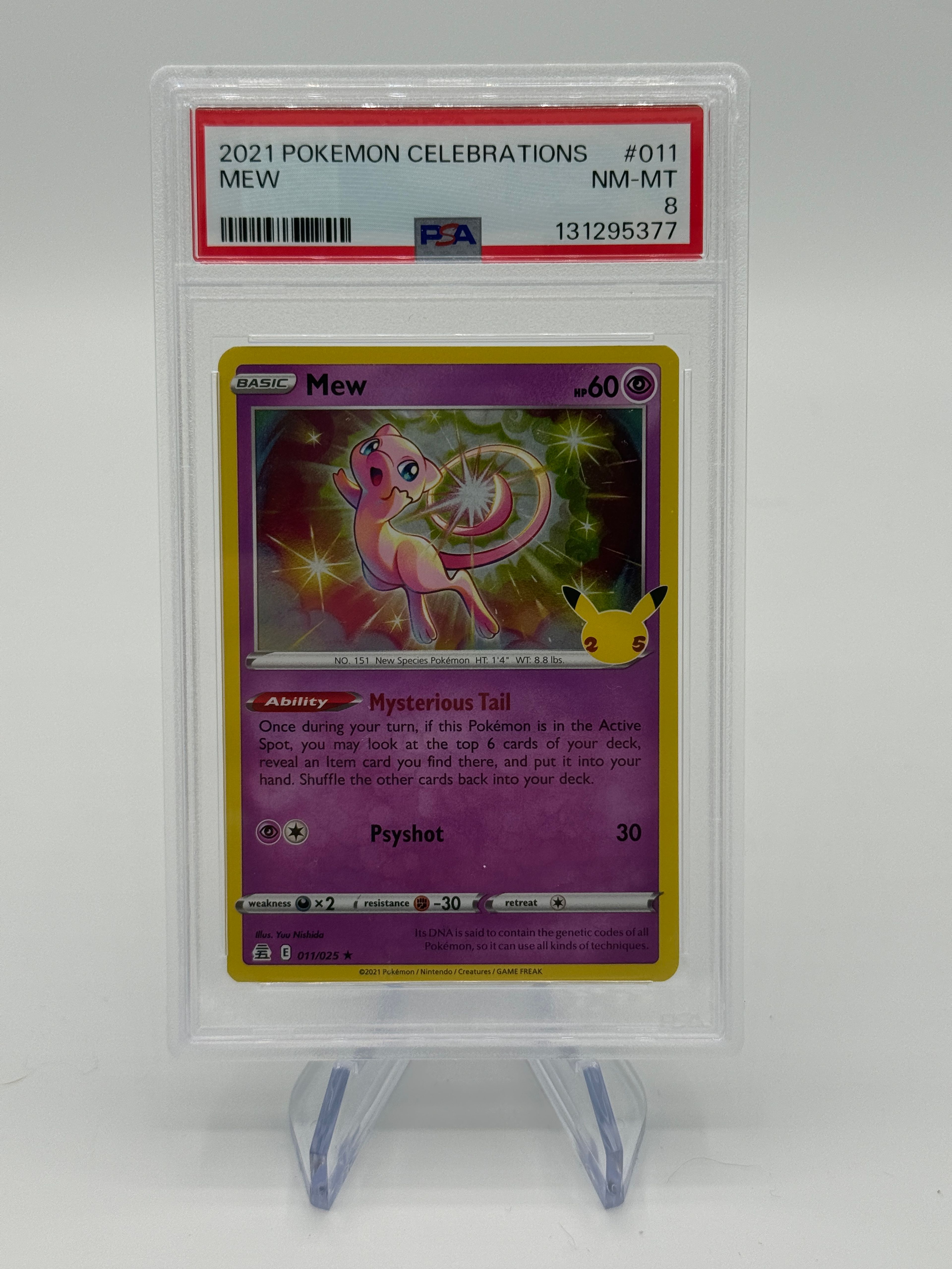 2021 Pokemon Celebrations Mew #011 PSA 8