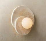 CB2 Astr White Onyx Wall Sconce - Image 2