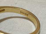 Vintage 14K GE Purple Stone Cocktail Ring - Image 3