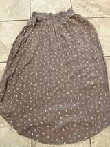 Smocked Waist Patterned Midi Skirt - Image 1