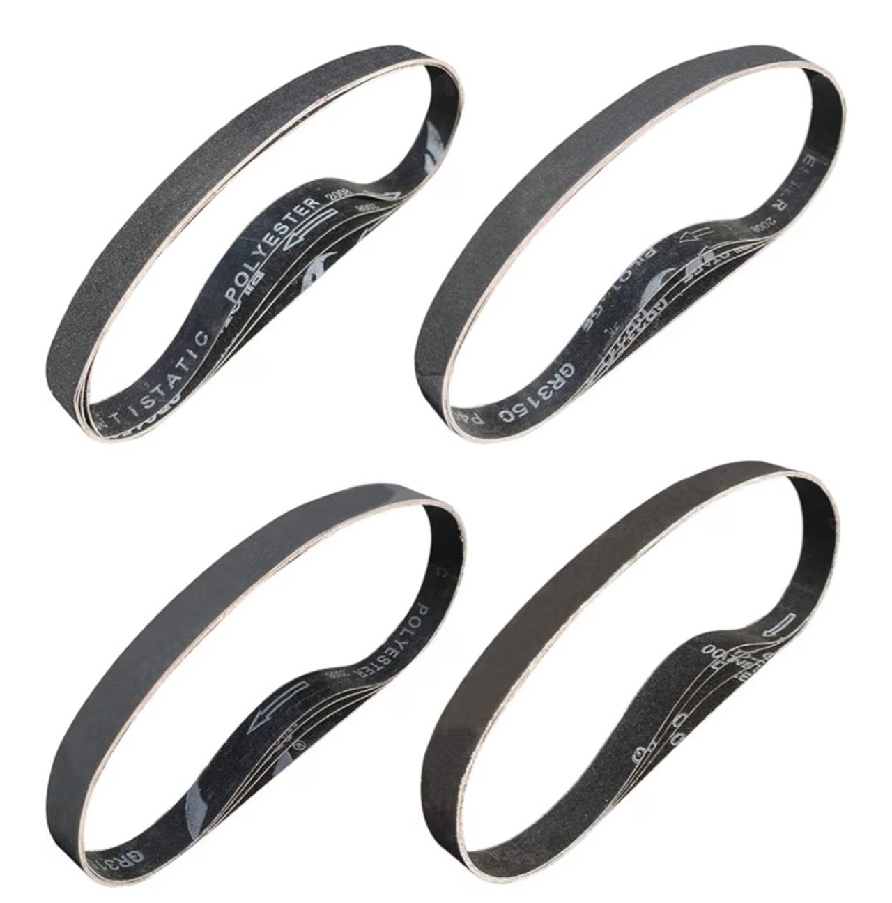 SACKORANGE 20 Pack 1 x 30 Inch Silicon Carbide Sanding Belts 400 Grit
