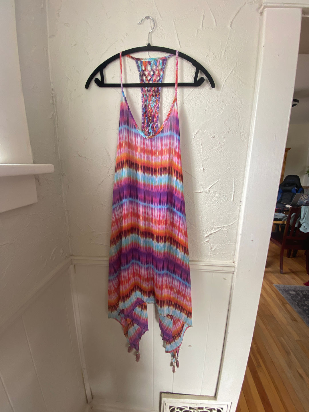 Tie-Dye Beach Cover Up Dress