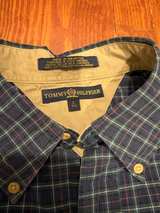 Tommy Hilfiger Men's Blue Plaid Shirt - Image 3