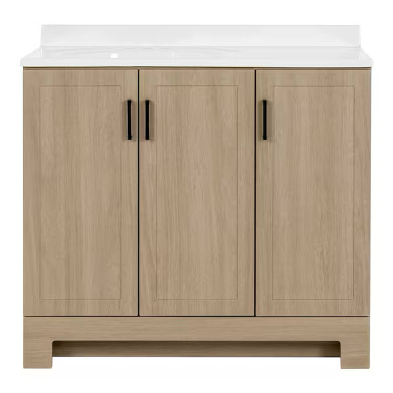 Glacier Bay Everdean 36 in. Bath Vanity in Natural Oak