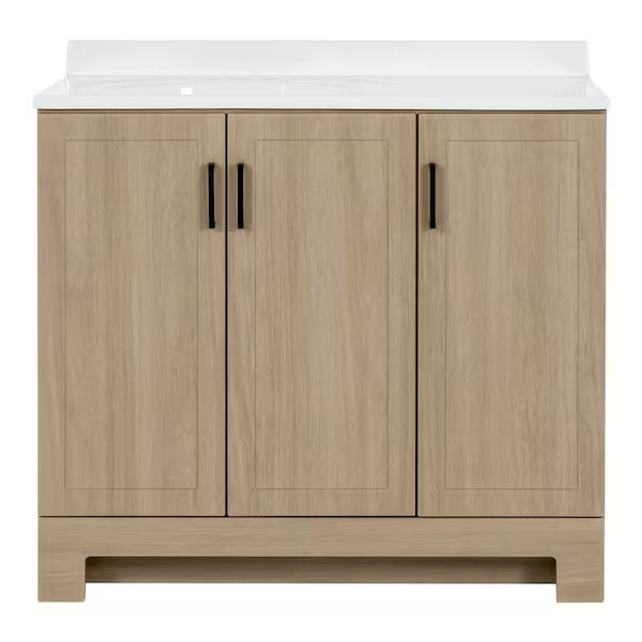 Glacier Bay Everdean 36 in. Bath Vanity in Natural Oak
