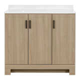 Glacier Bay Everdean 36 in. Bath Vanity in Natural Oak - Image 1