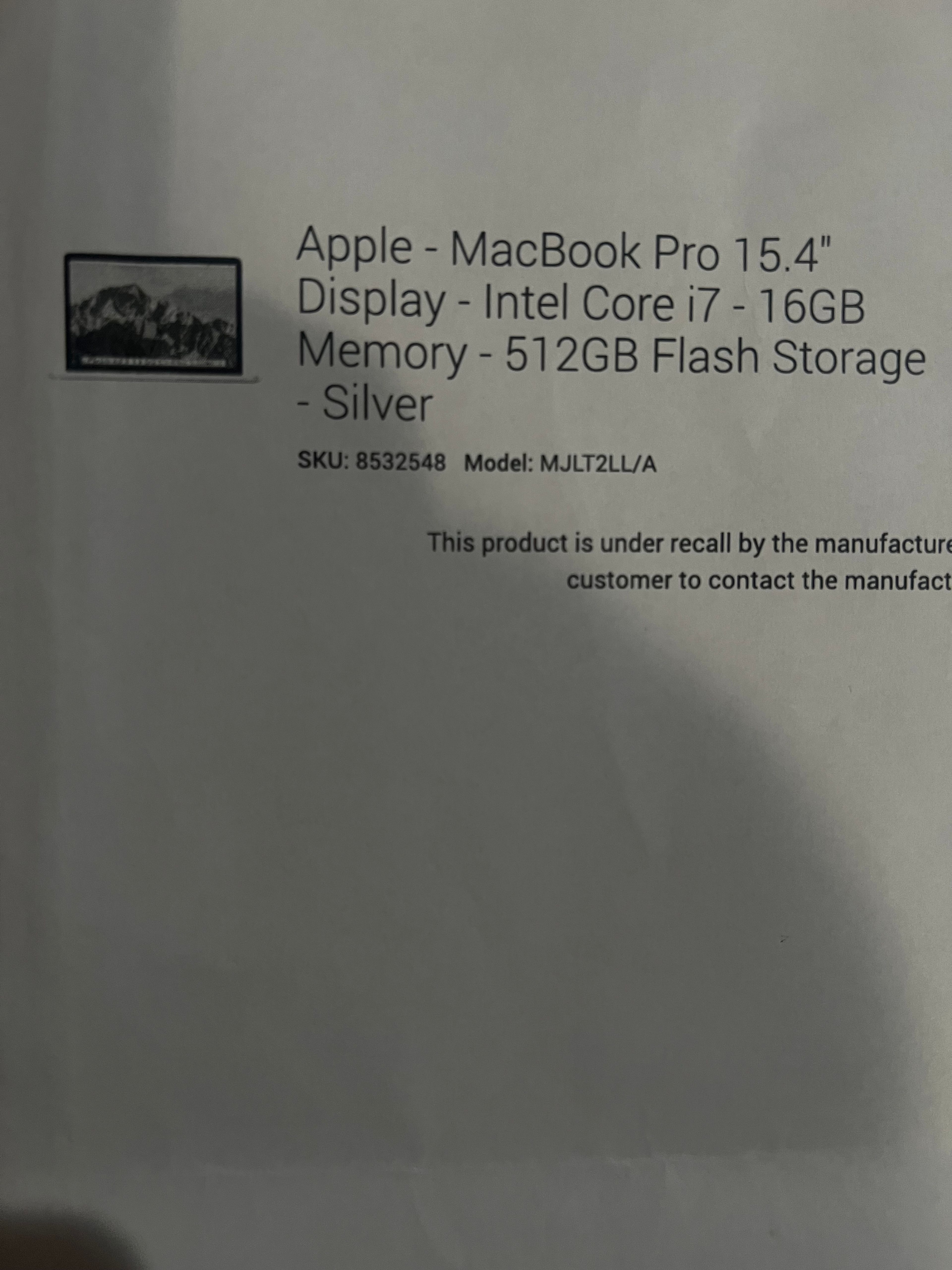 Apple MacBook Pro 15.4-inch (Silver) i7 - Image 2