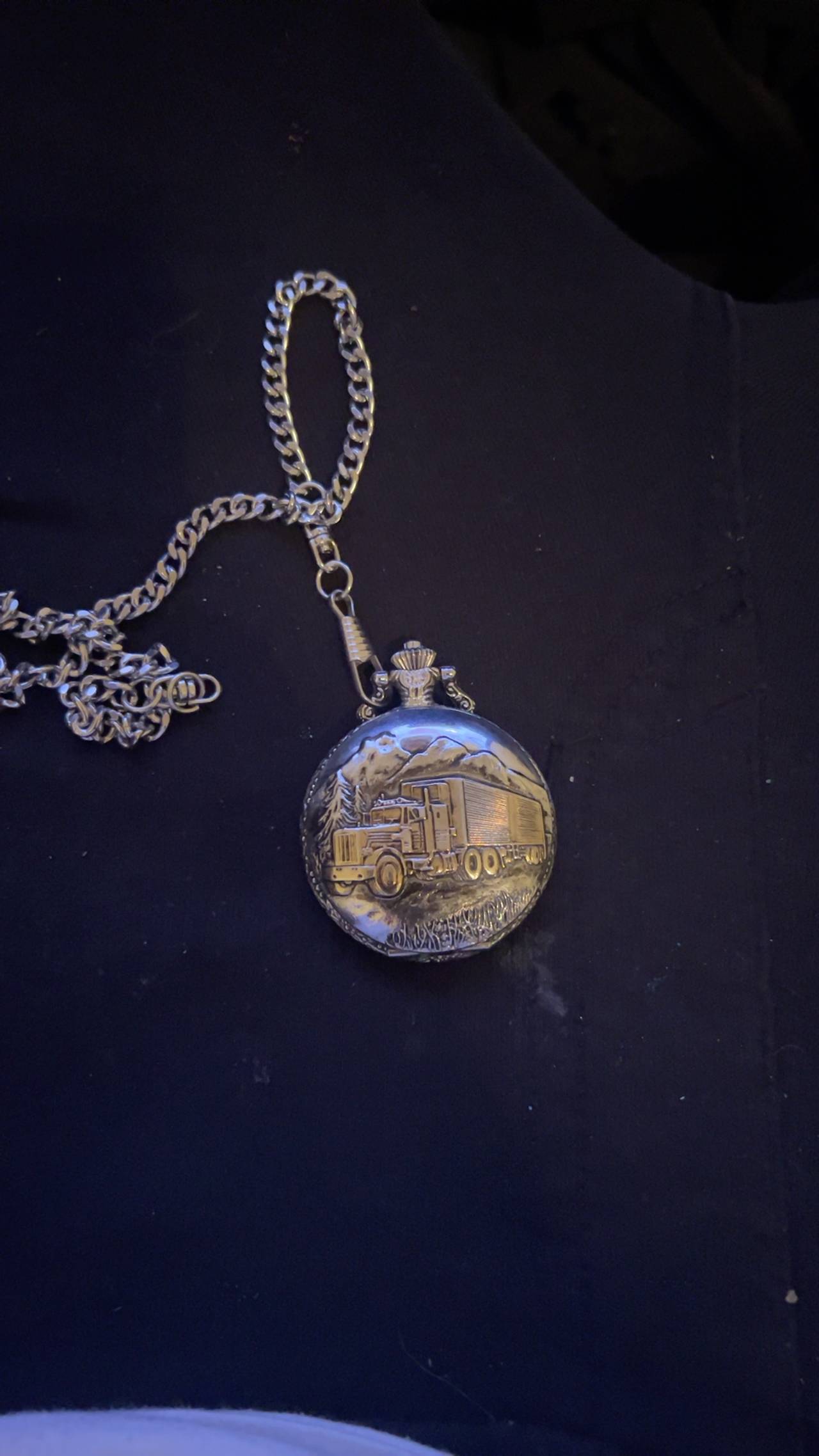 Field Ranger 18-Wheeler Trucking Pocket Watch