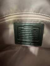 COACH Ashley Gathered Sateen Satchel Bag Purse GRAY  - Image 6
