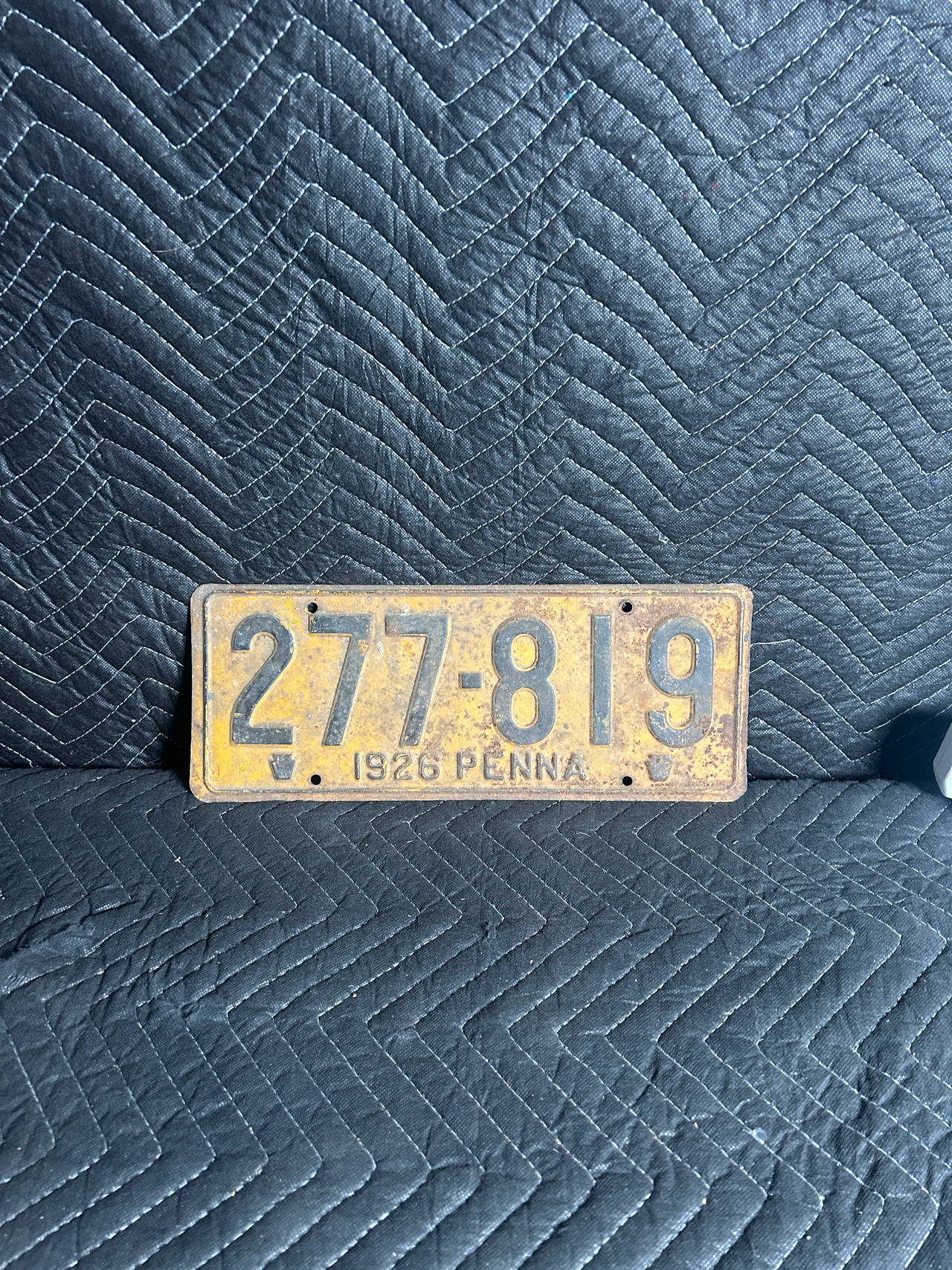 1926 Pennsylvania License Plate