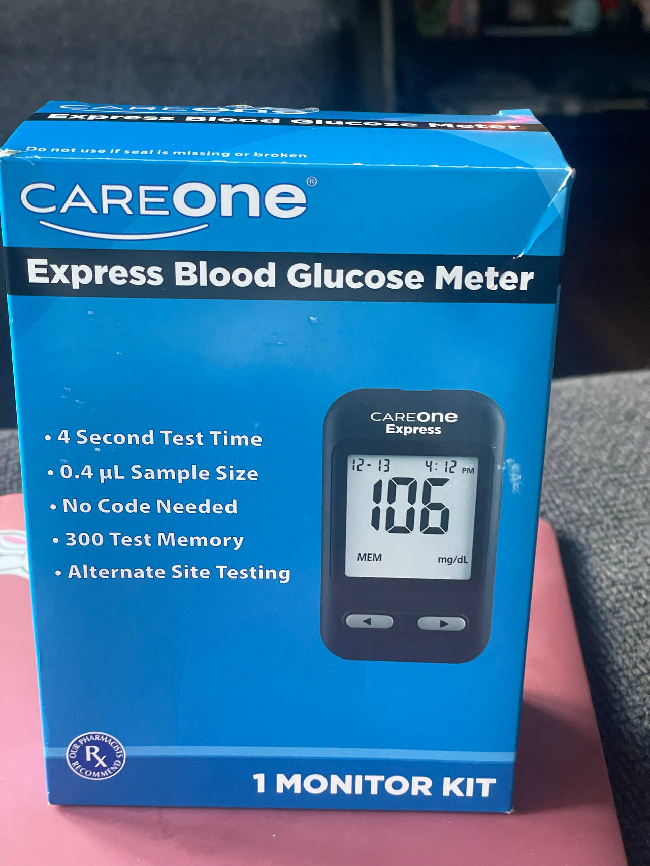 CareOne Express Blood Glucose Meter