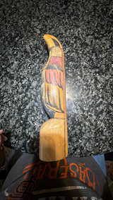Hand-Carved Wooden Toucan Sculpture - Image 2