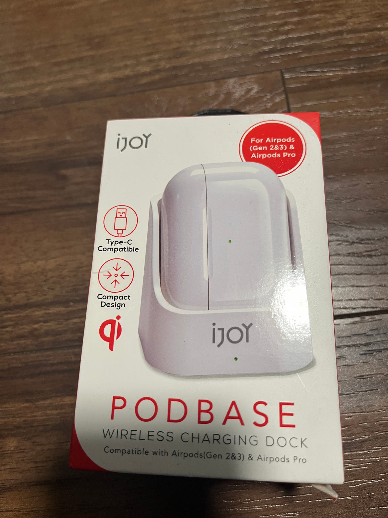 iJoy Podbase Wireless Charging Dock for AirPods