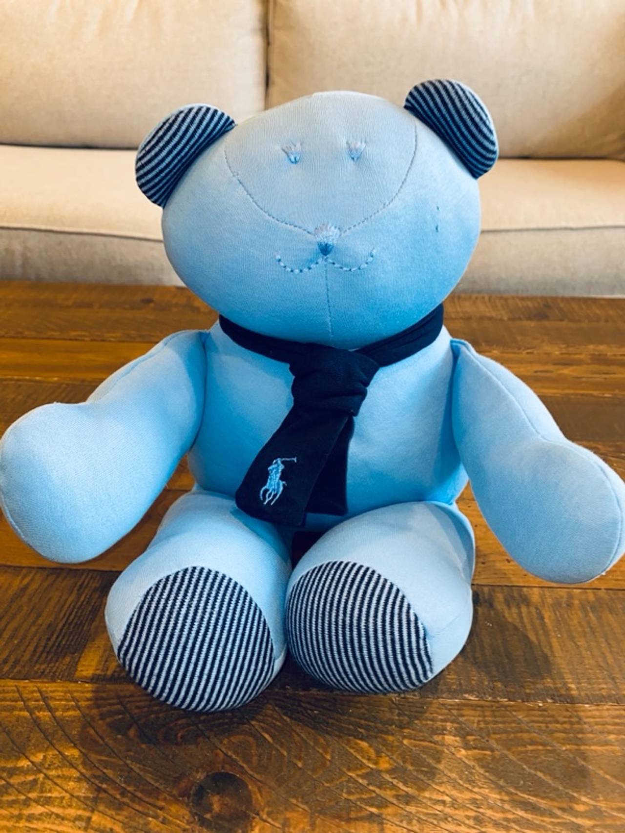 Ralph Lauren Memory Teddy Bear Plush Stuffed Animal Doll Gift Boy Girl Scarf Toy
