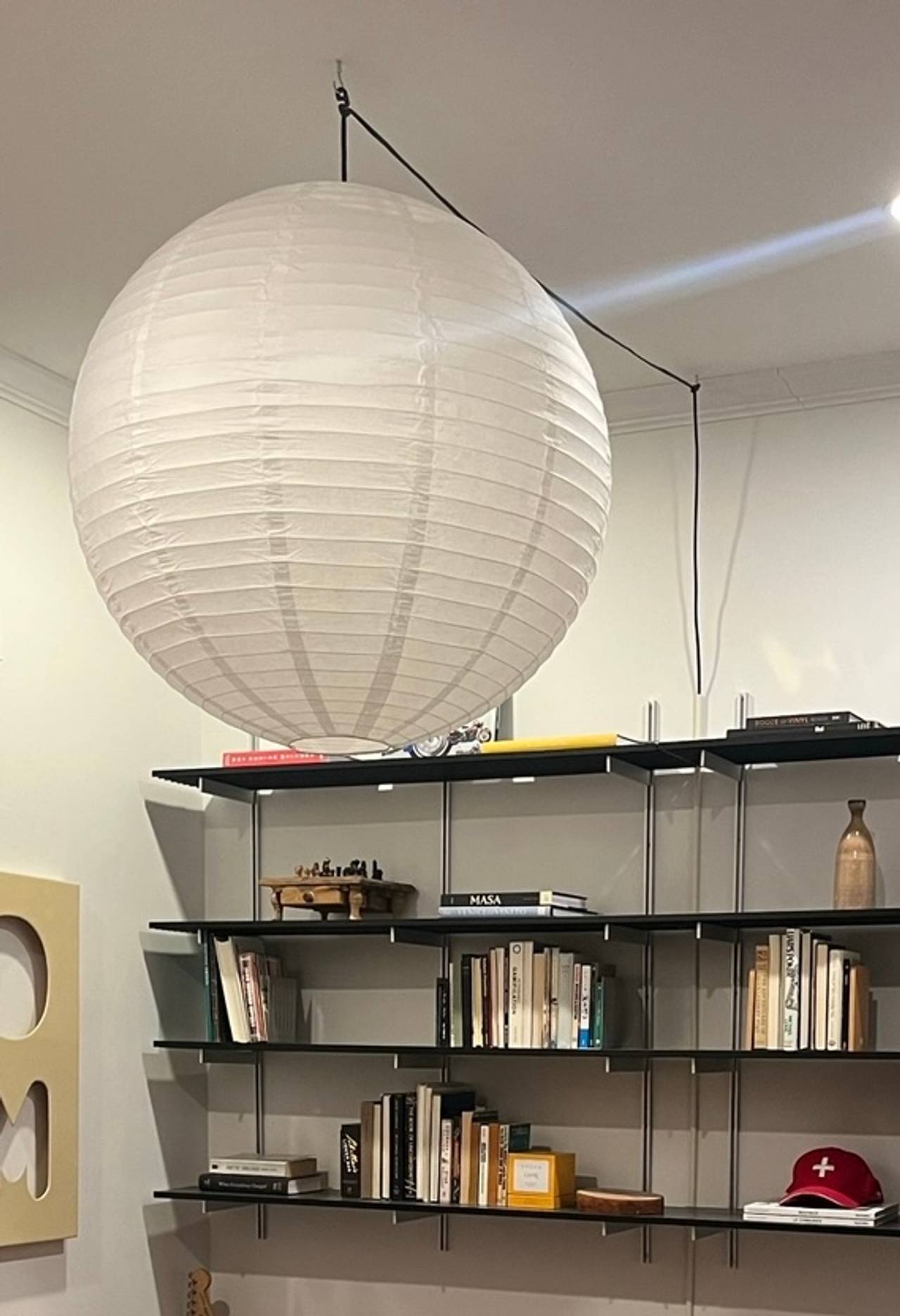 Noguchi-style Pendant Lamp Shade w/ Lightbulb, Cord and Hardware