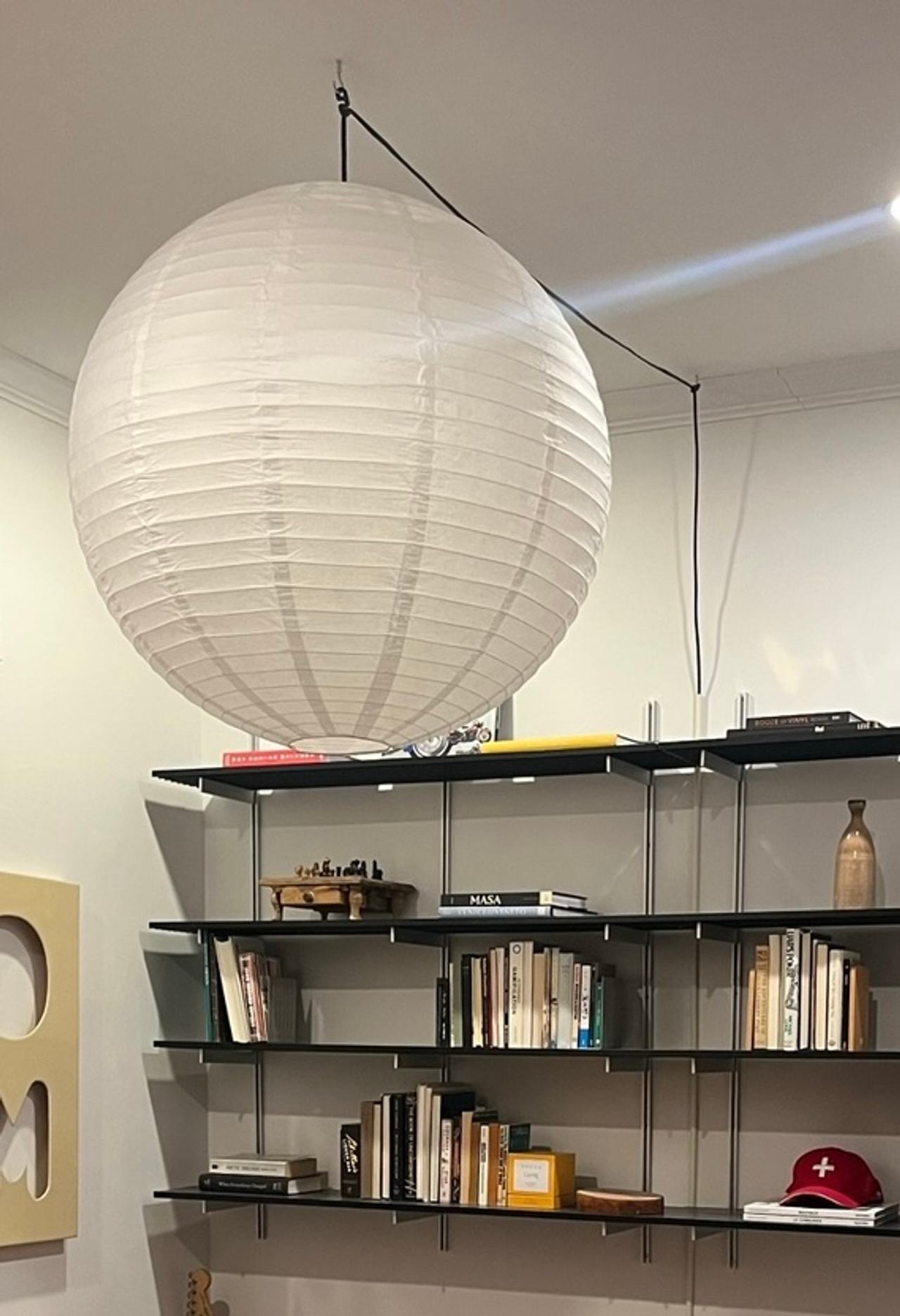 Noguchi-style Pendant Lamp Shade w/ Lightbulb, Cord and Hardware
