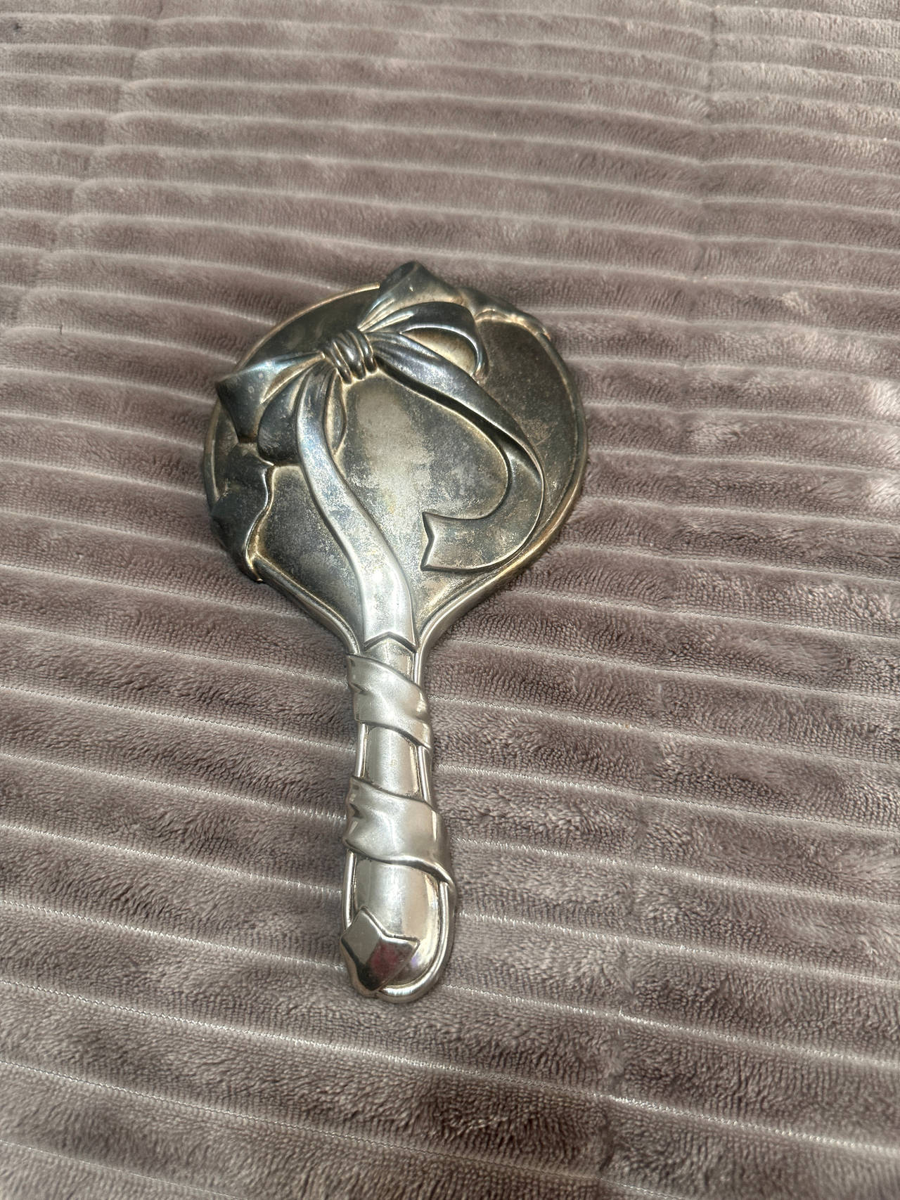 Antique Silver Hand Mirror