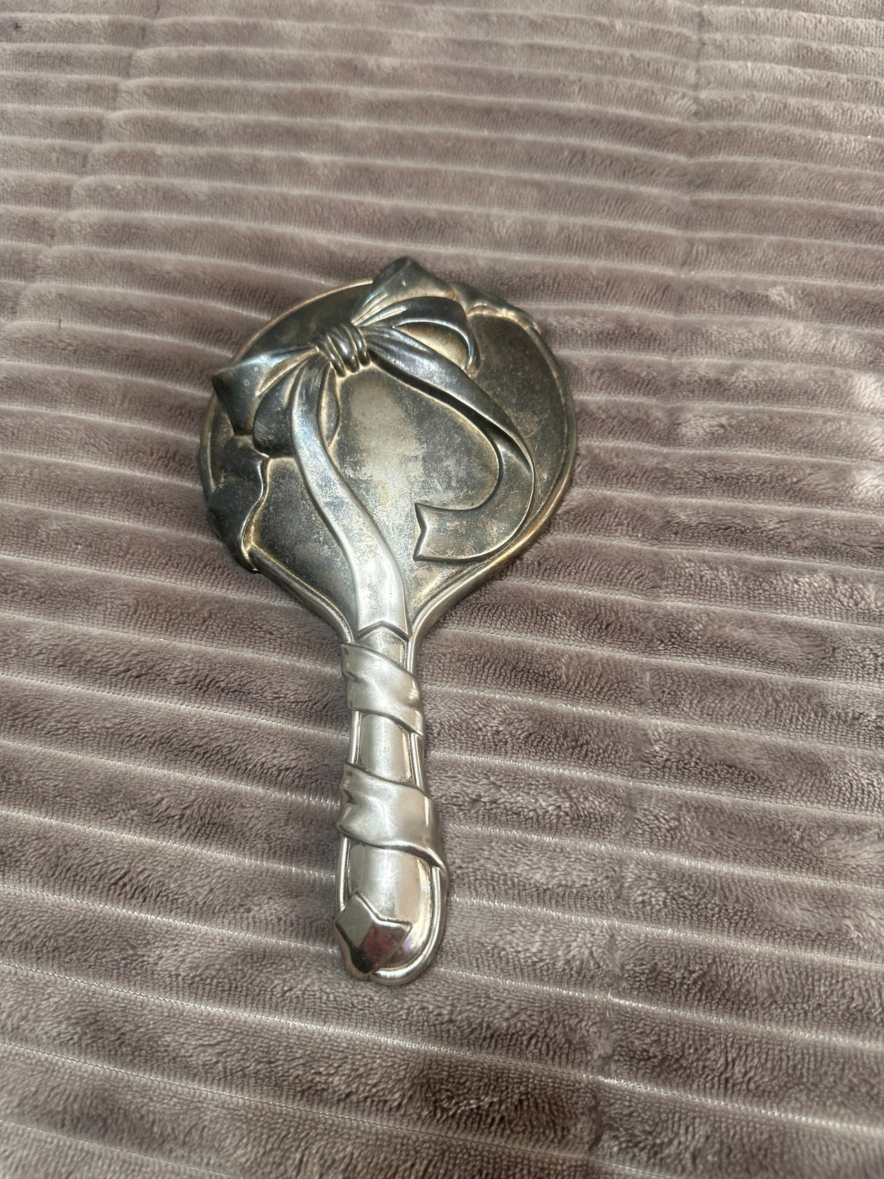 Antique Silver Hand Mirror