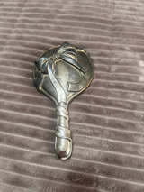 Antique Silver Hand Mirror - Image 1