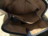Coach Signature Hamptons Tote Bag with Blue Leather Trim - Image 8