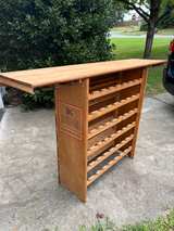 Vintage Barton & Guestier Wooden Wine Rack & Tasting Bar Table - Image 4