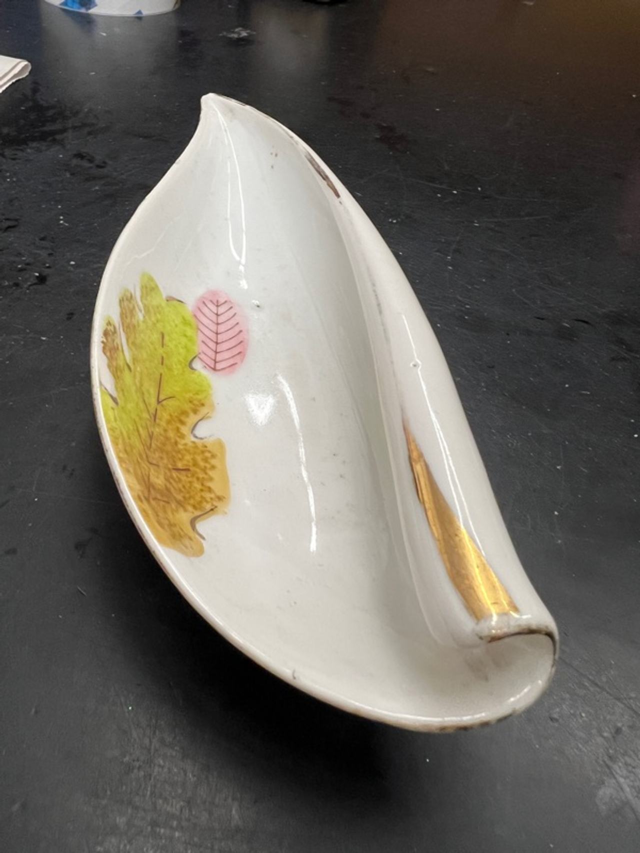 Bawo & Dotter Limoges Porcelain Gold-Accented Serving Dish