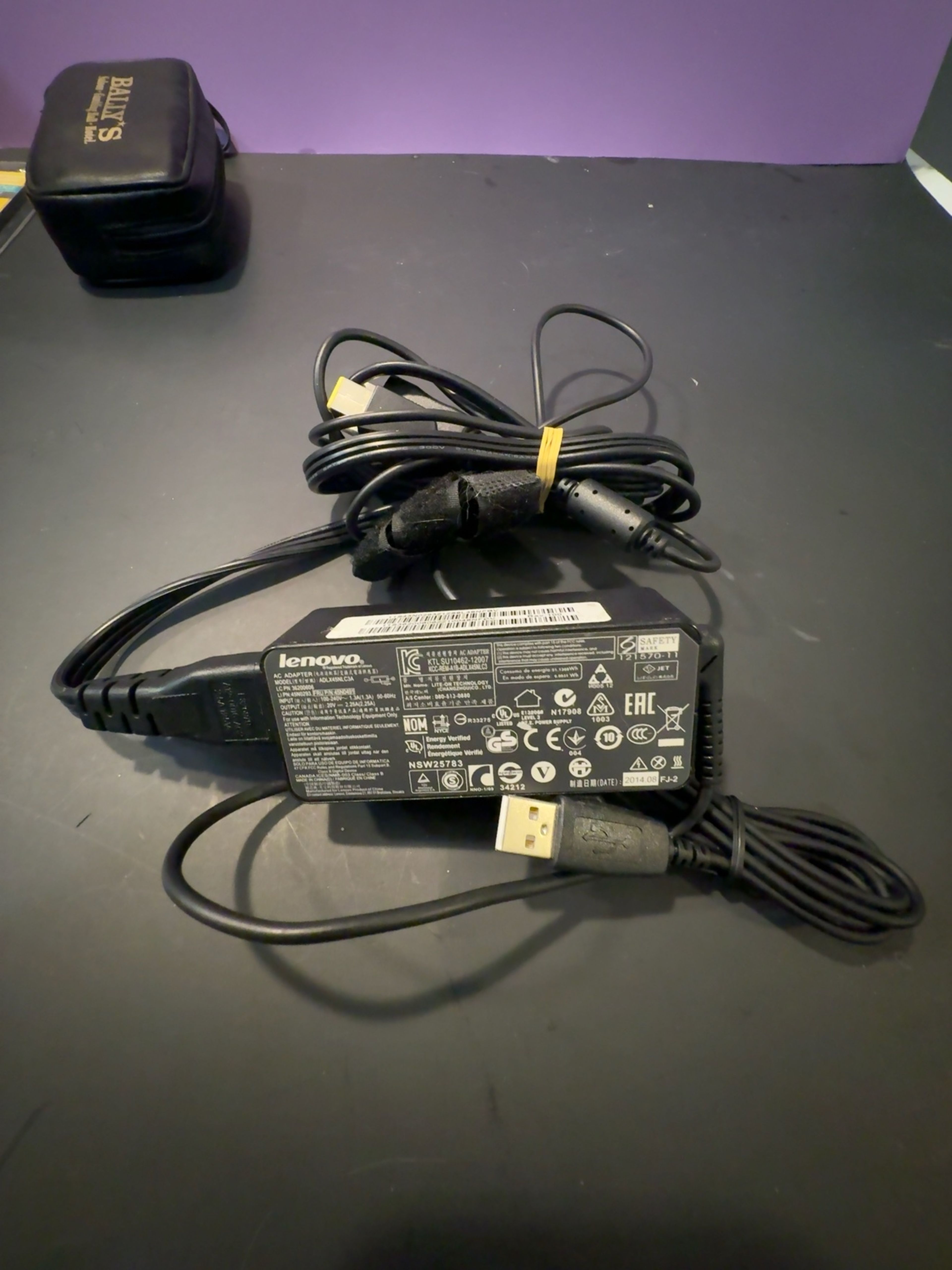 Genuine Lenovo 65W 20V 3.25A AC Adapter Charger – Square Tip – Tested Working