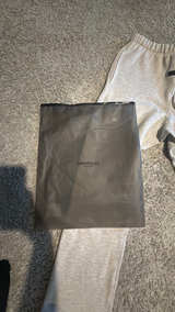 Fear of God Essentials Light Oatmeal Relaxed Sweatpants - Image 2