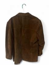 Authentic Leather Brown Suede Blazer - Image 2