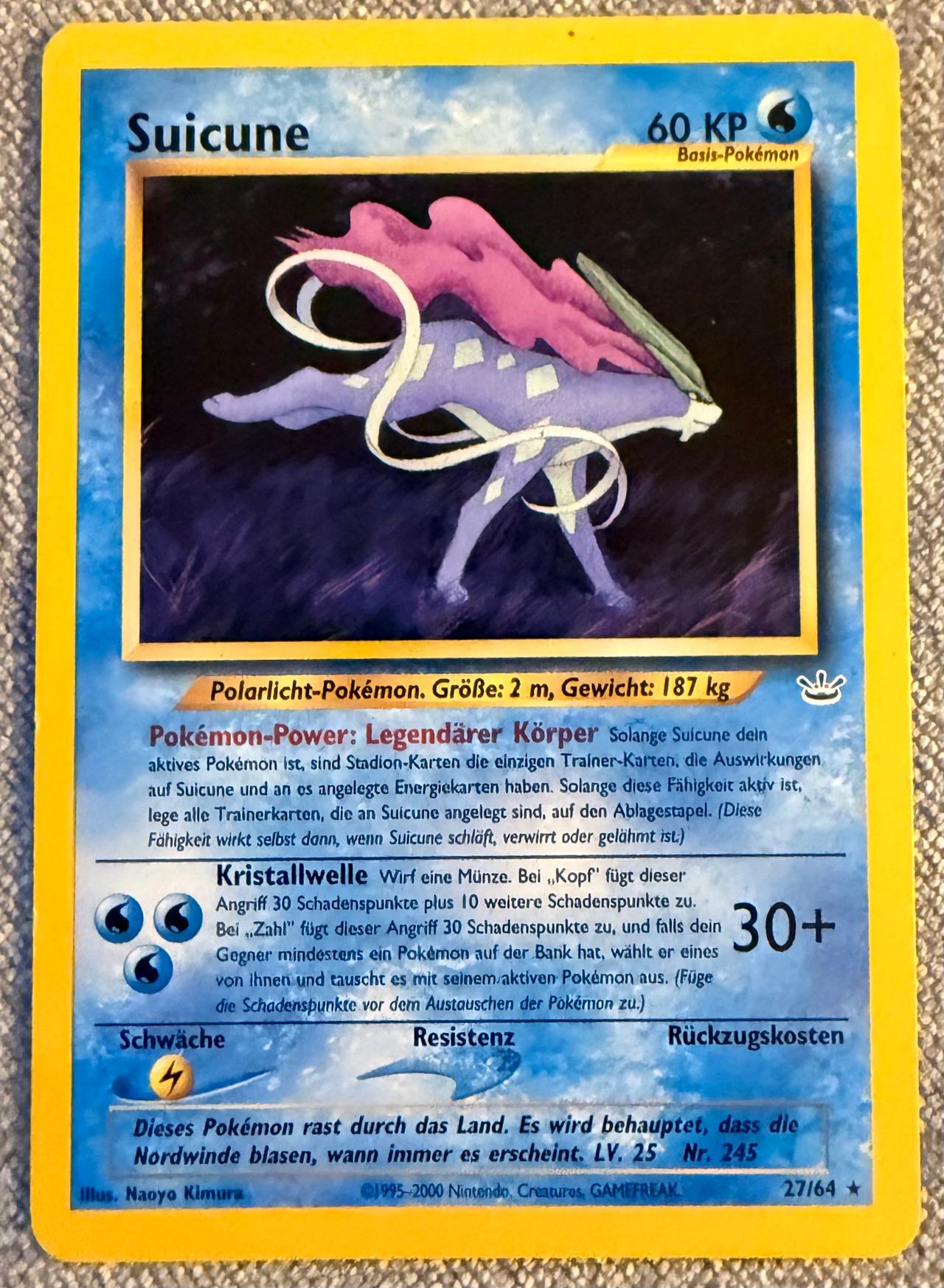 Suicune Pokémon Card