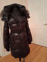 Women's SAM Down Puffer Coat with Faux Fur Hood - Image 4
