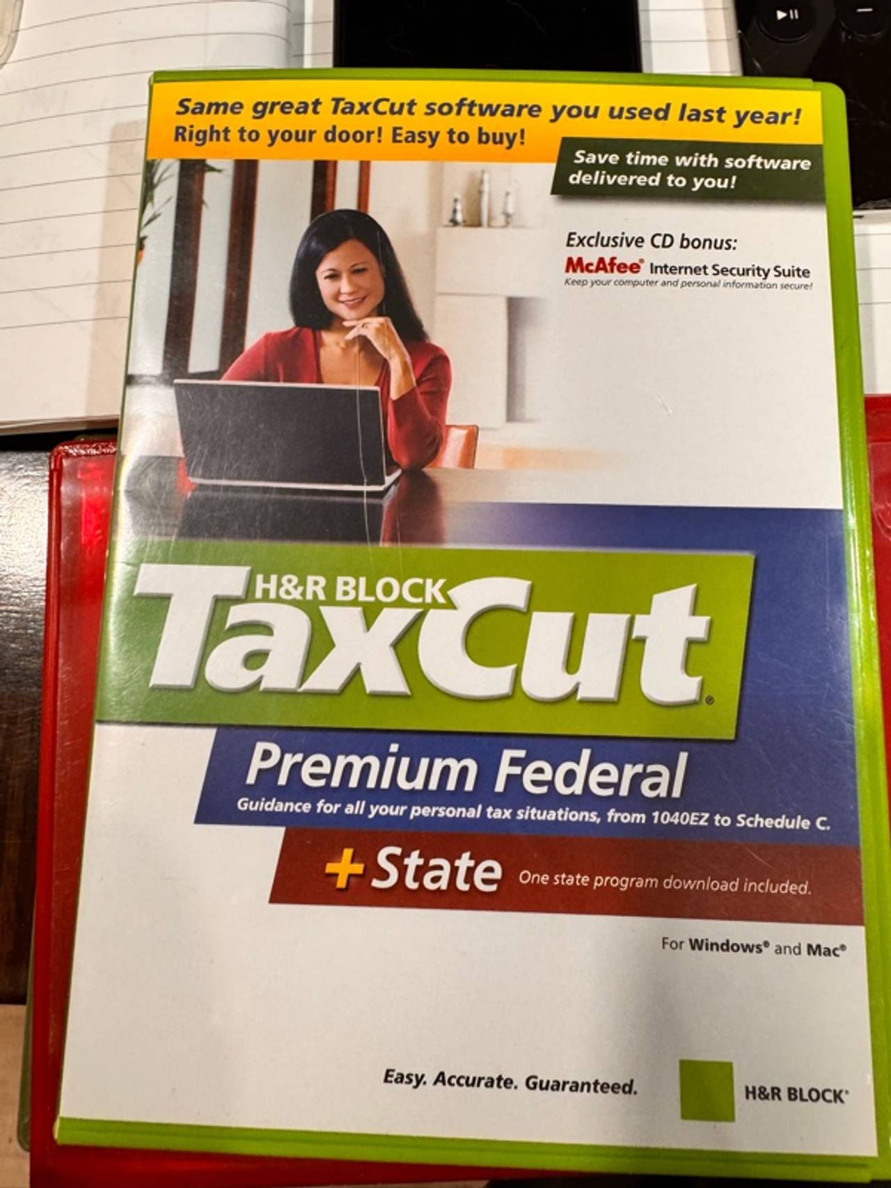 H&R Block TaxCut Premium Software 2007